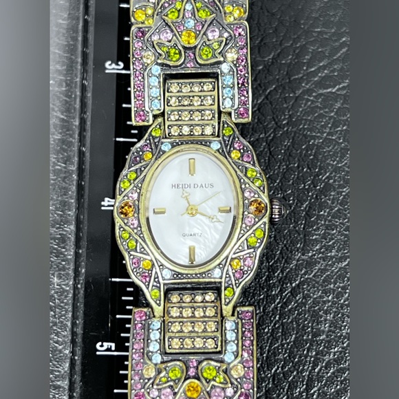 Heidi Daus Swarovski Crystals Vintage Bracelet Watch main image 5